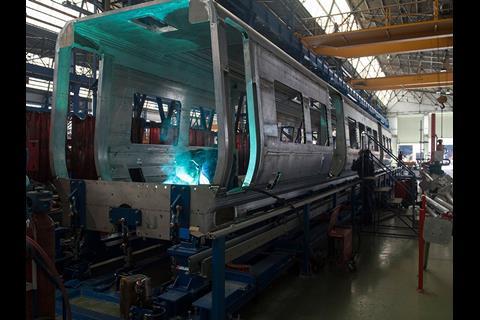 CAF rolling stock factory in Spain.